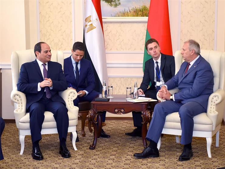 الرئيس السيسي ورئيس وزراء بيلاروسيا الرئيس السيسي ورئيس وزراء بيلاروسيا