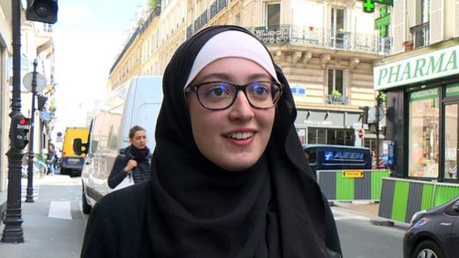 امرأة محجبة في فرنسا امرأة محجبة في فرنسا