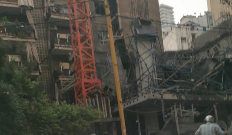 انهيار مبنى قيد الإنشاء جنوب غربي كمبوديا