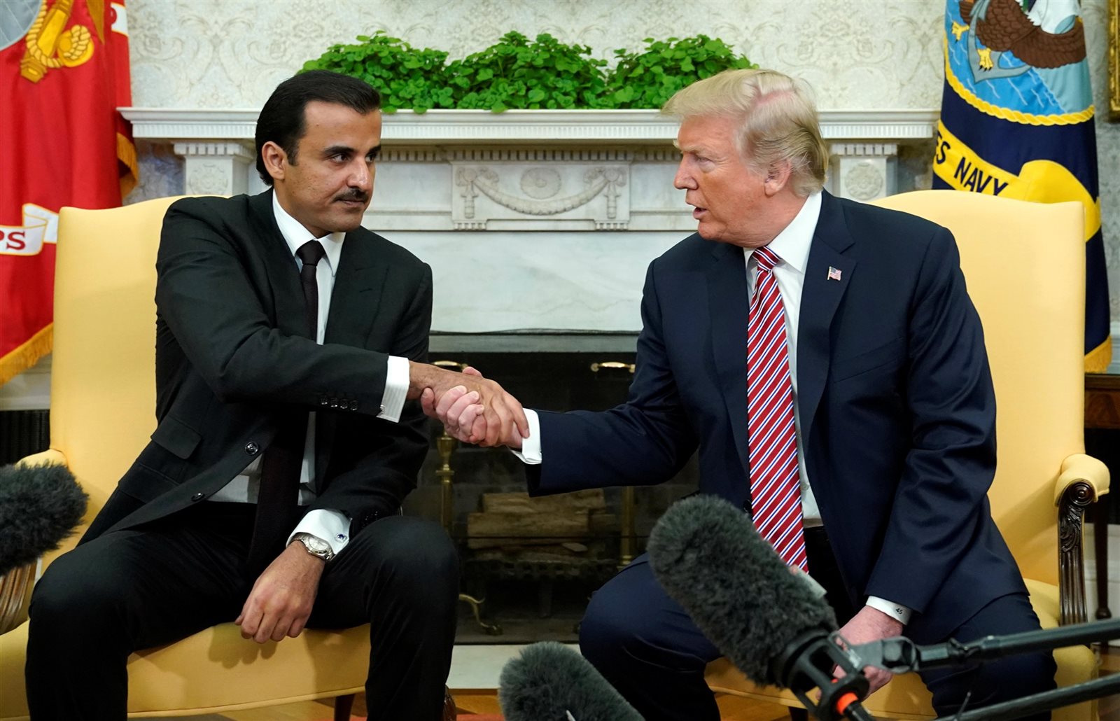 أمير قطر - ترامب أمير قطر - ترامب