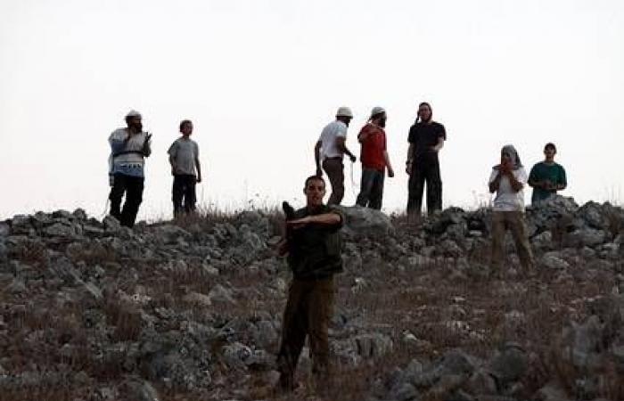 مستوطنون يضعون أسلاكًا شائكة حول أرض جنوب مدينة جنين