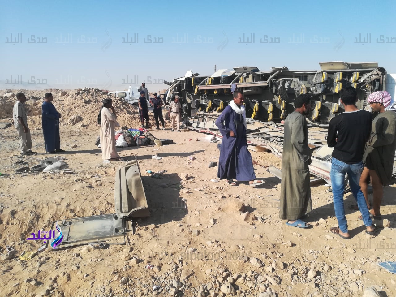 حادث إنقلاب أتوبيس بقنا
