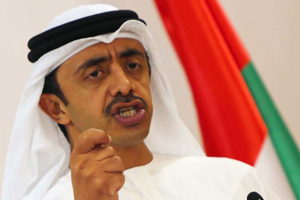 تصريح ناري من وزير الخارجية الإماراتي بشأن ناقلات النفط في ب تصريح ناري من وزير الخارجية الإماراتي بشأن ناقلات النفط في ب