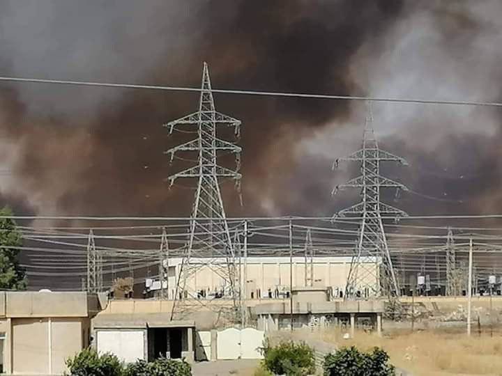 حريق قرب معمل للكبريت في نينوى