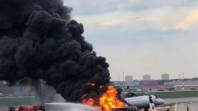 حادثة هبوط اضطراري لطائرة شرقي روسيا