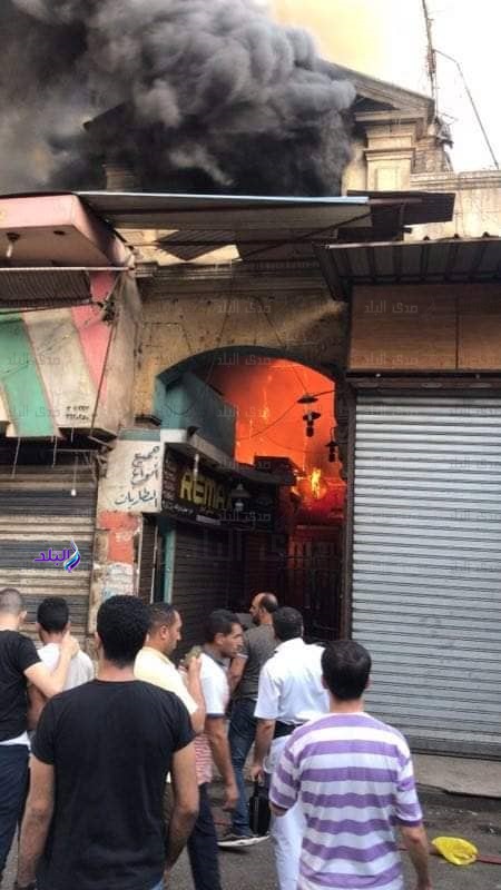 حريق سوق الخضار بالعتبة حريق سوق الخضار بالعتبة