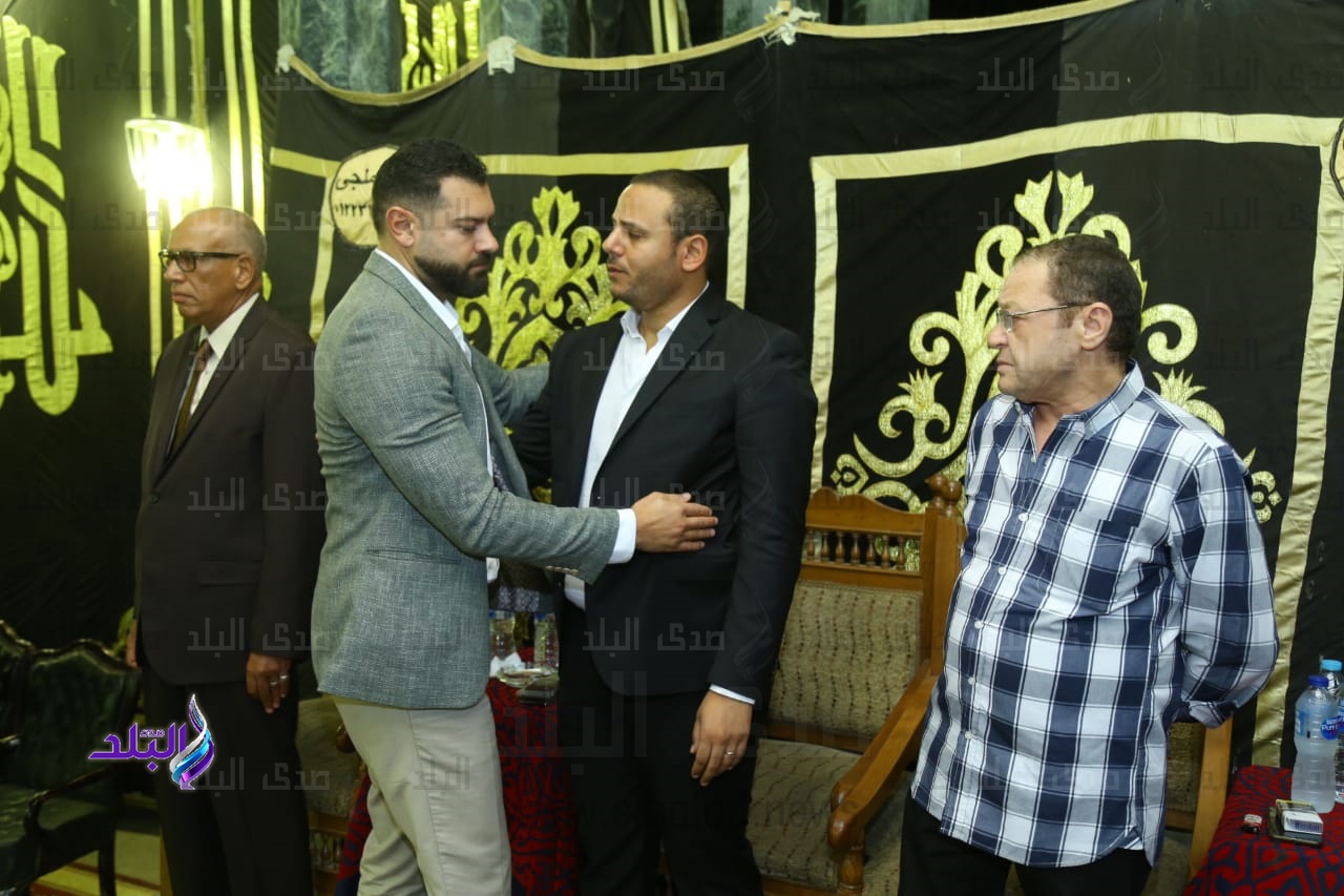 عمرو يوسف - عزاء المخرج محمد النجار