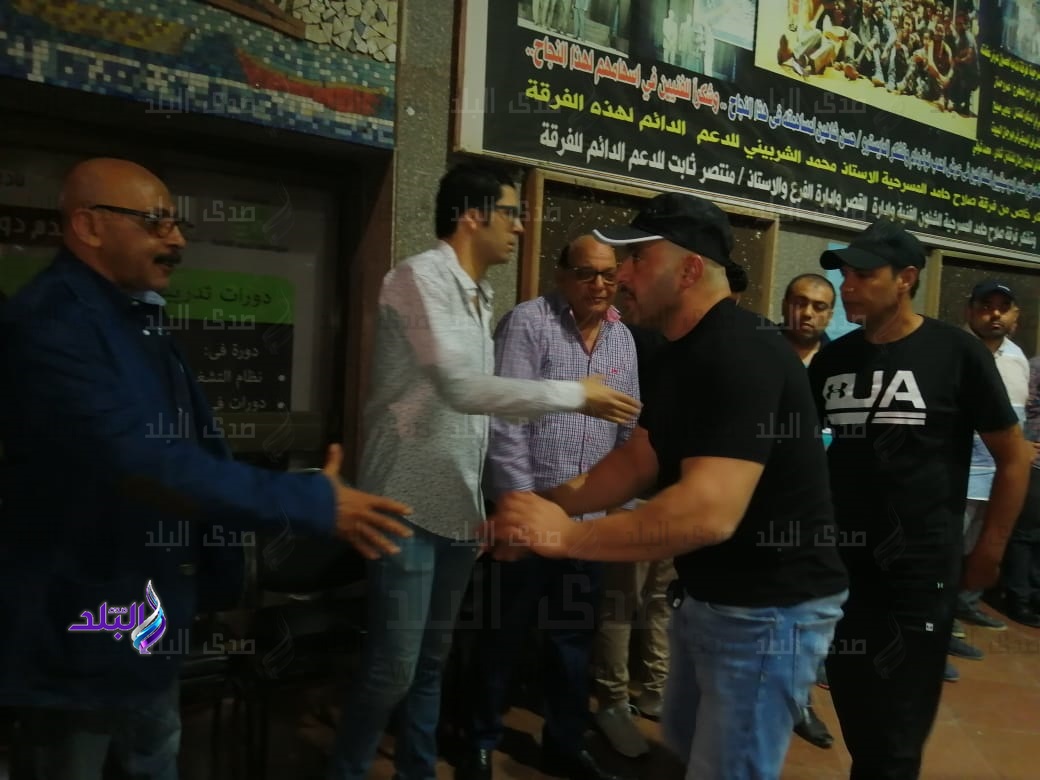  أحمد السقا في عزاء الفنان محمد أبو الوفا بـ الفيوم