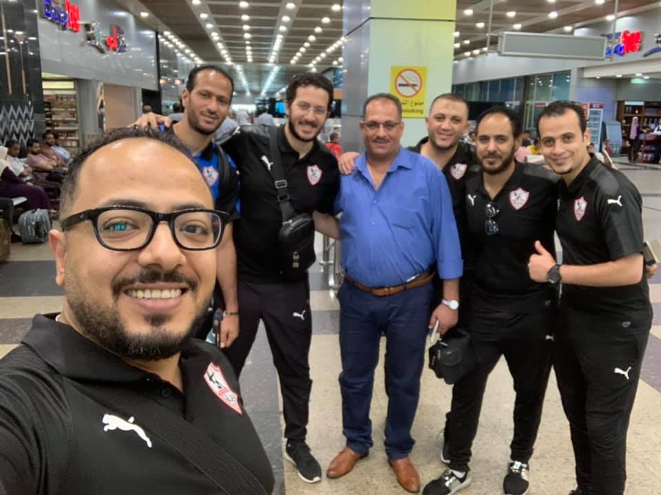 بعثة الزمالك فى مطار القاهرة قبل السفر لقبرص