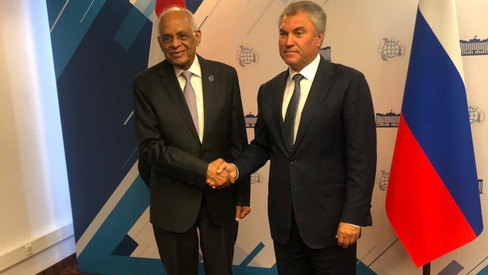 عبد العال يلتقى رئيس مجلس الدوما الروسى عبد العال يلتقى رئيس مجلس الدوما الروسى