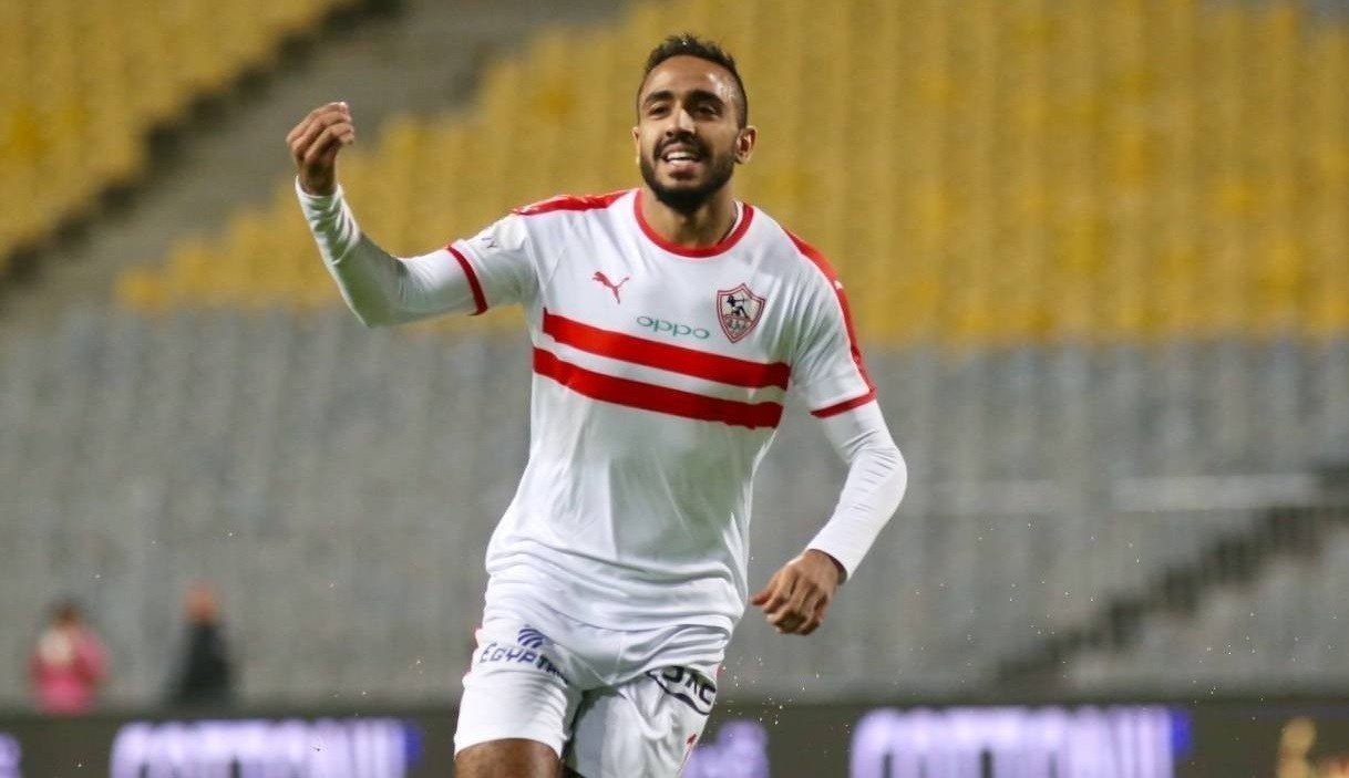  محمود عبد المنعم كهربا نجم فريق الكرة الاول بنادي الزمالك