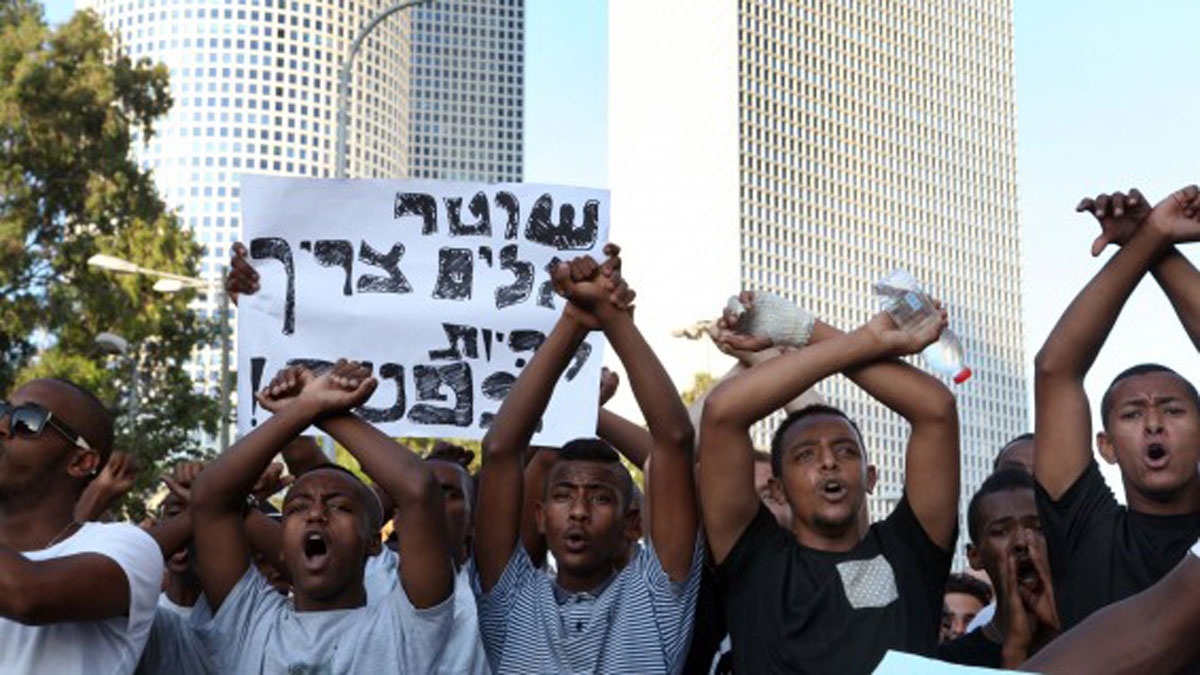 تظاهرات الإثيوبيين فى إسرائيل لـ اليوم الرابع على التوالي