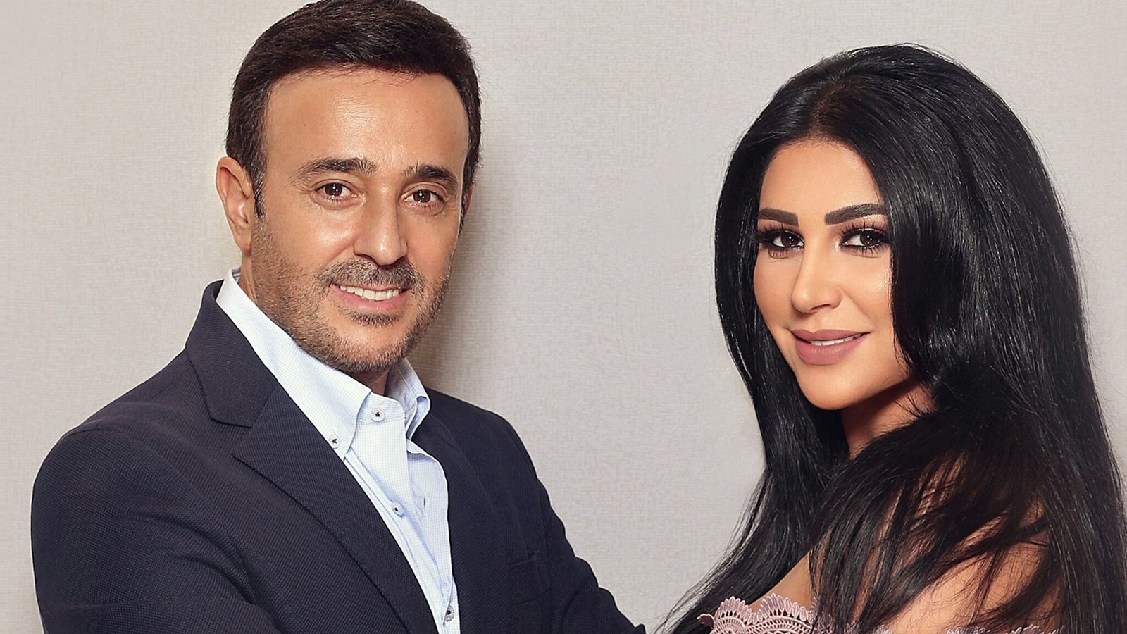 صابر الرباعي وزوجته