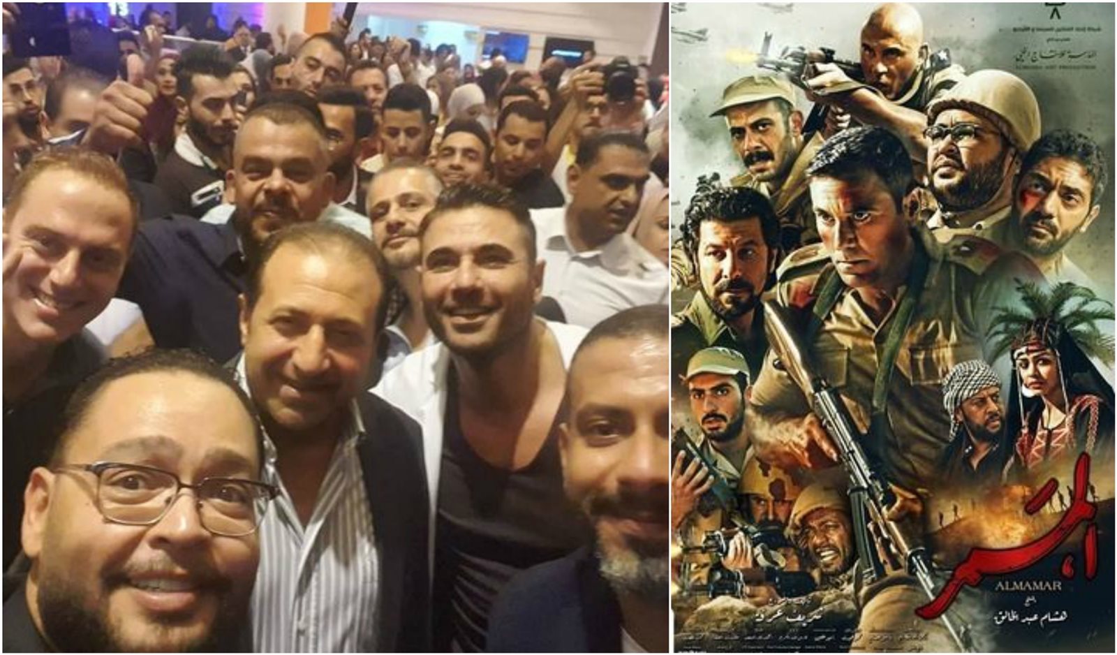 أحمد رزق يحتفل بافتتاح فيلم الممر بالأردن
