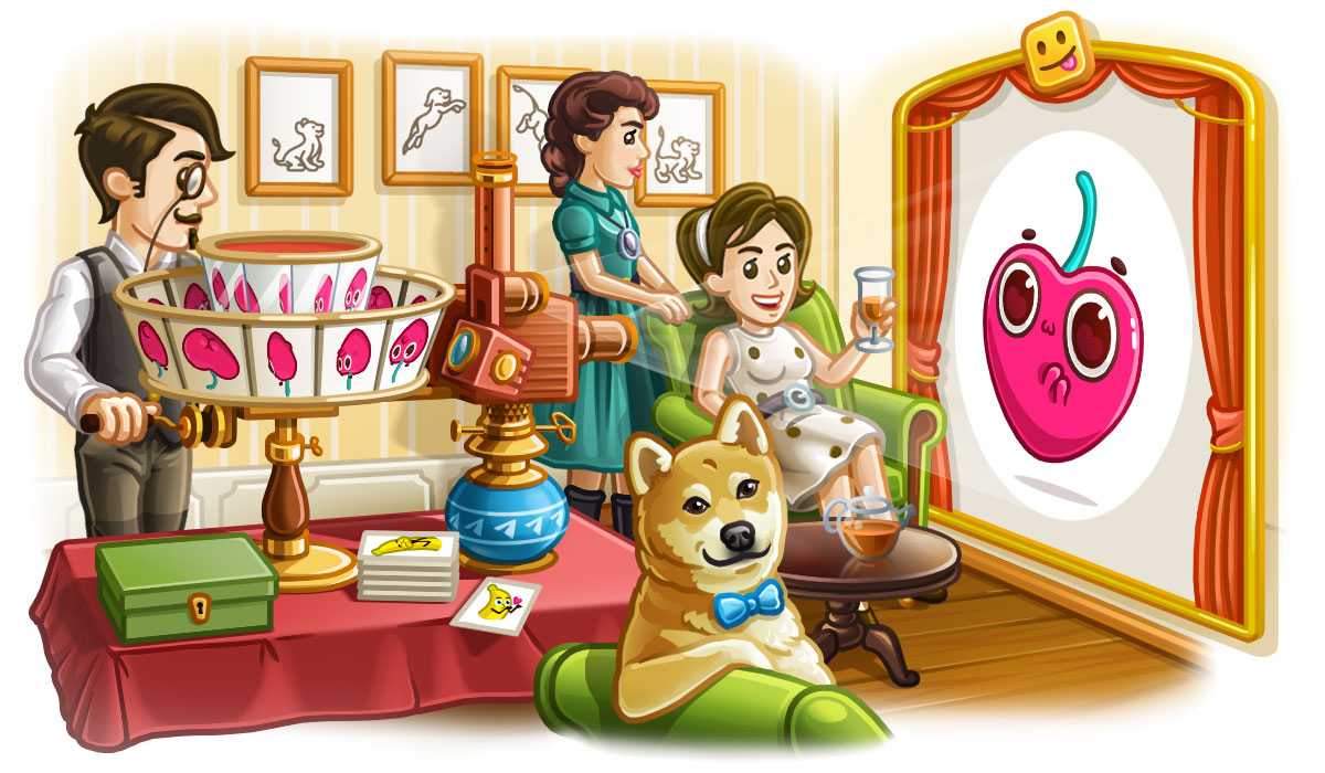 الملصقات المتحركة