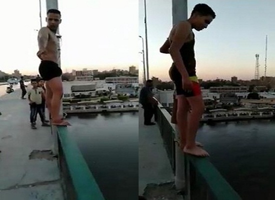 قفزا من أعلى الكوبري قفزا من أعلى الكوبري