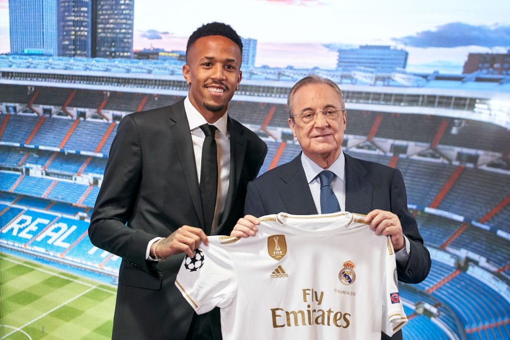 بيريز رئيس ريال مدريد مع ميليتاو