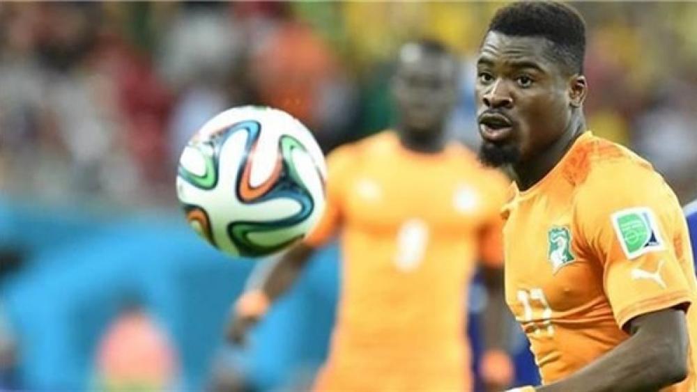 سيرجي أورييه لاعب منتخب كوت ديفوار سيرجي أورييه لاعب منتخب كوت ديفوار
