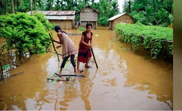 تشريد مليون شخص بسبب الأمطار الغزيرة والسيول في الهند