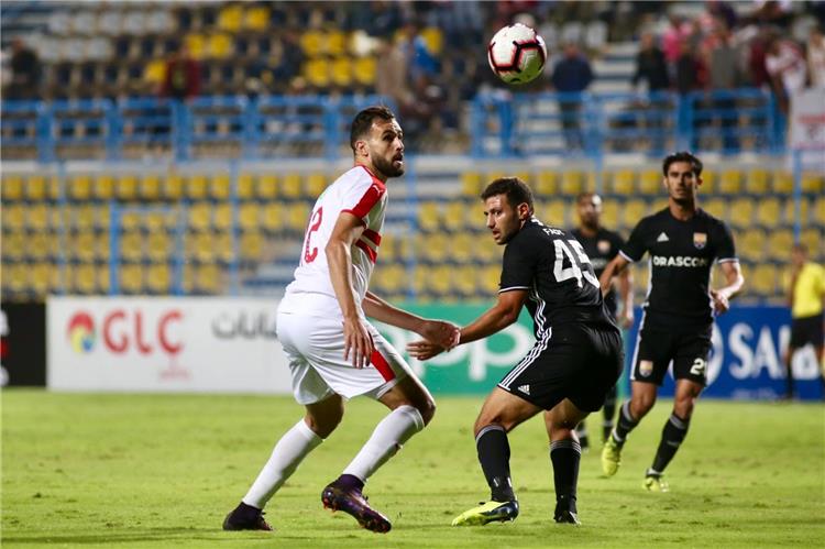 من لقاء الزمالك والجونة فى الدور الاول