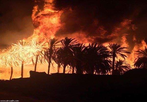 السيطرة على حريق هائل بجنوب الاقصر السيطرة على حريق هائل بجنوب الاقصر