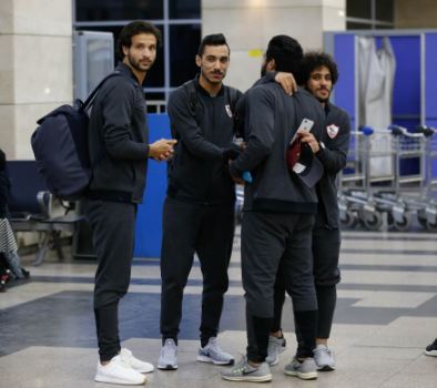 الزمالك يصل ملعب الجونة الزمالك يصل ملعب الجونة