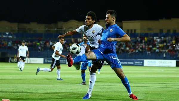جانب من لقاء الزمالك والجونة