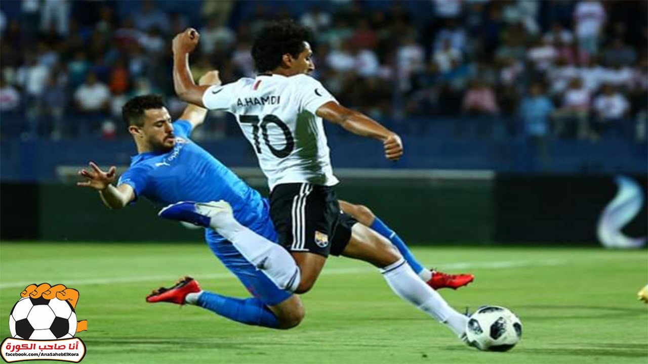احمد حمدي لاعب الجونة ومحمود الونش لاعب الزمالك 