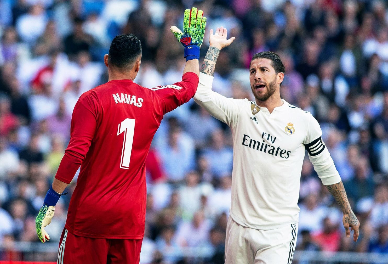 راموس - نافاس لاعبا ريال مدريد راموس - نافاس لاعبا ريال مدريد