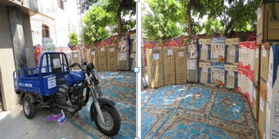 توزع المساعدات على أُسر المسجونين والمفرج عنهم 