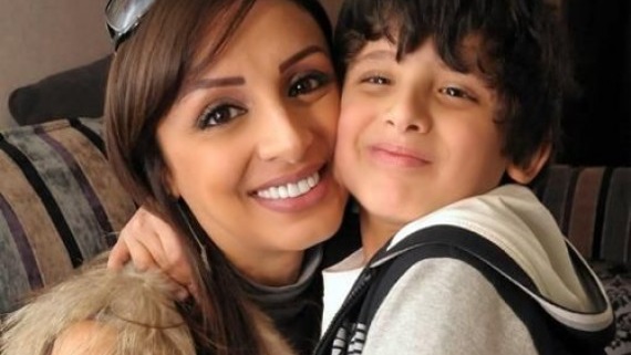 أنغام وابنها الأصغر عبدالرحمن 