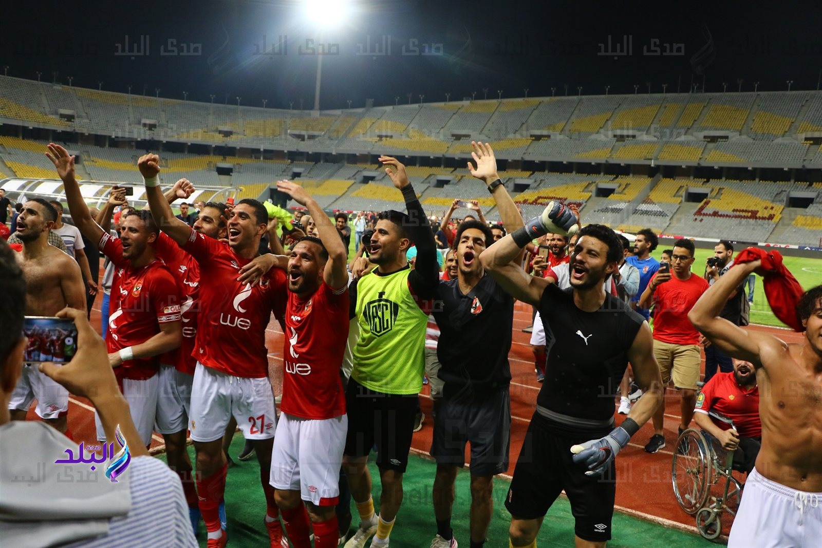 صورة من مبارة الأهلي مع المقاولون العرب