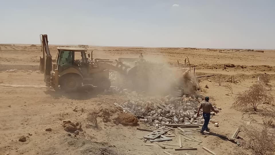 إزالة أكثر من 100 حالة تعدٍ بالفيوم 