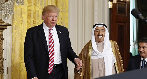 أمير الكويت وترامب