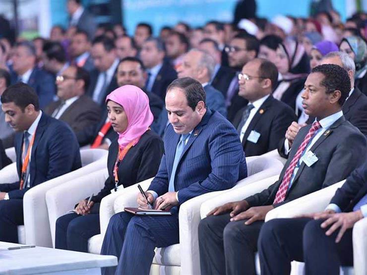 الرئيس السيسى خلال فعاليات مؤتمرات الشباب