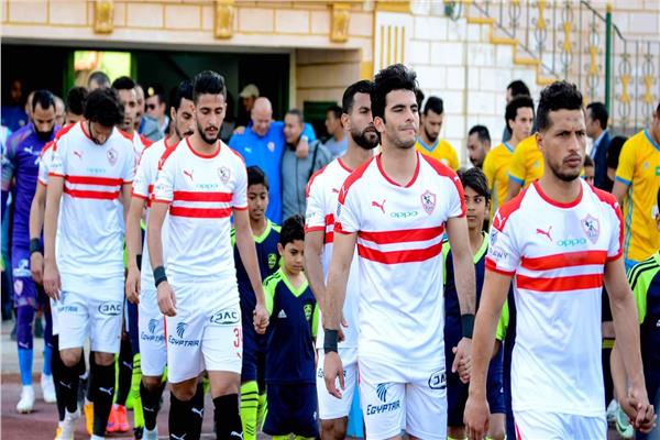 لاعبو الزمالك فى لقاء الإسماعيلي 