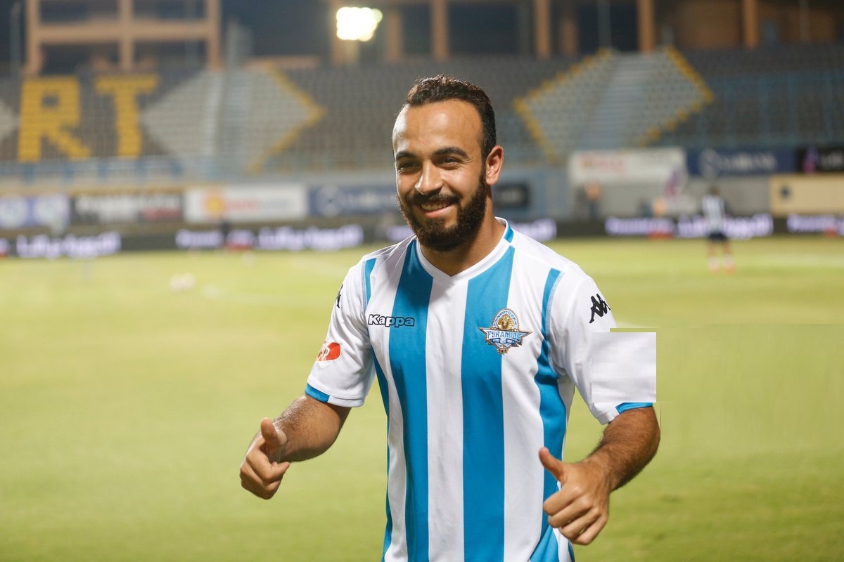 محمد مجدي أفشة لاعب وسط فريق بيراميدز