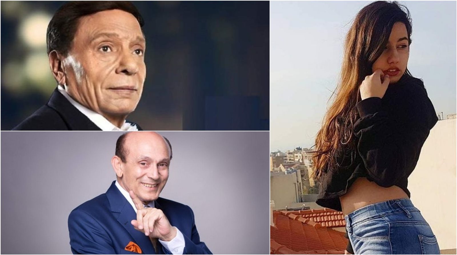 عادل إمام ومحمد صبحي وراما شاهين