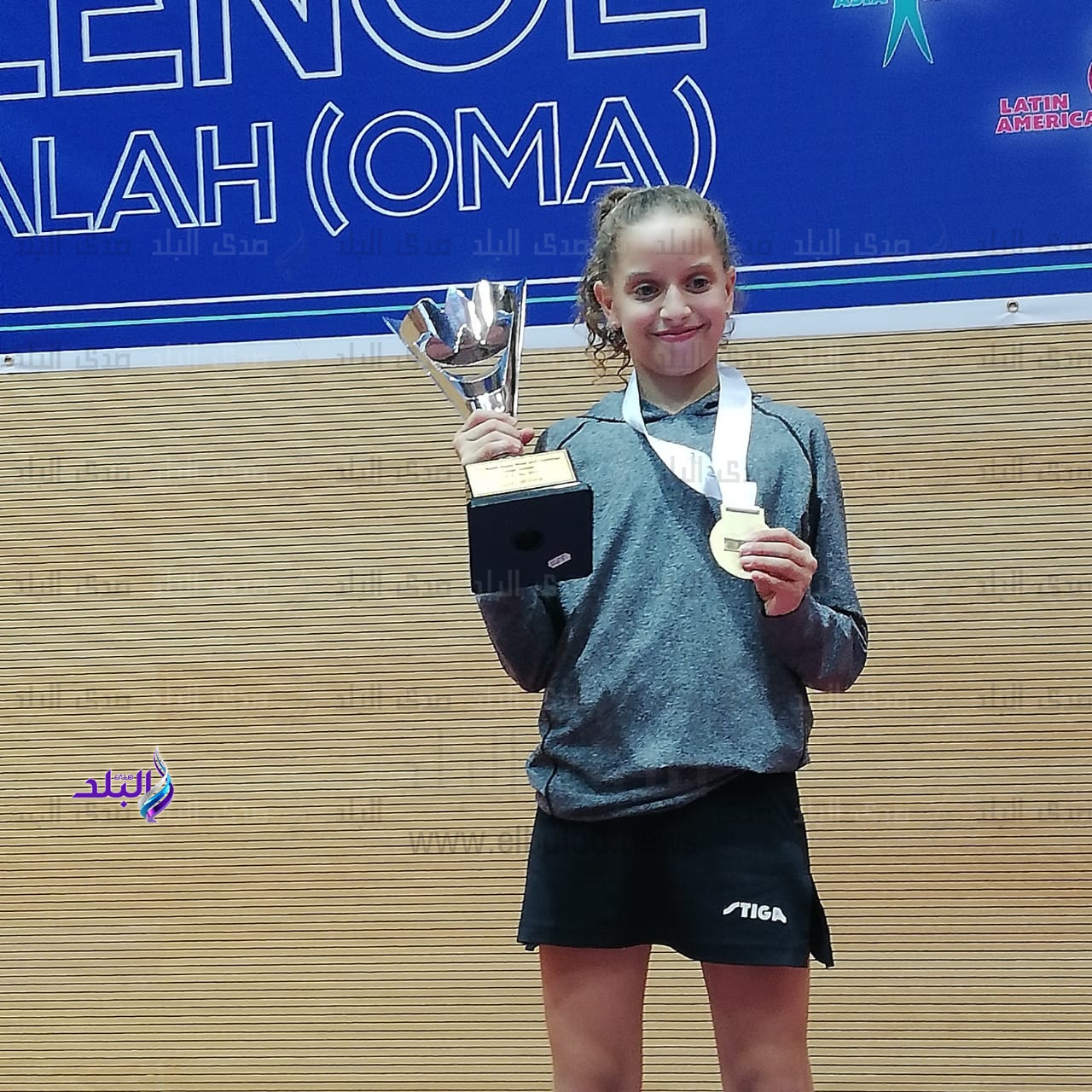 المصرية هنا جودة بطلة العالم تحت 12 عاما لتنس الطاولة