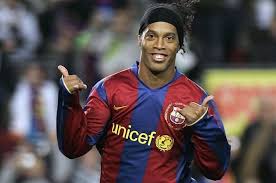 رونالدينهو نجم برشلونه و المنتخب البرازيلي ا