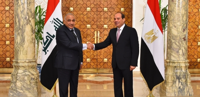 الرئيس السيسي ورئيس الوزراء العراقي