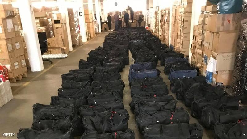 حقائب هيروين تم ضبطها في ألمانيا