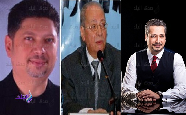 أمين بسيونى ونجليه تامر وعلاء