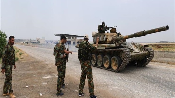 الجيش السوري يعثر على مدرعات وعربات لمسلحين بحماة 