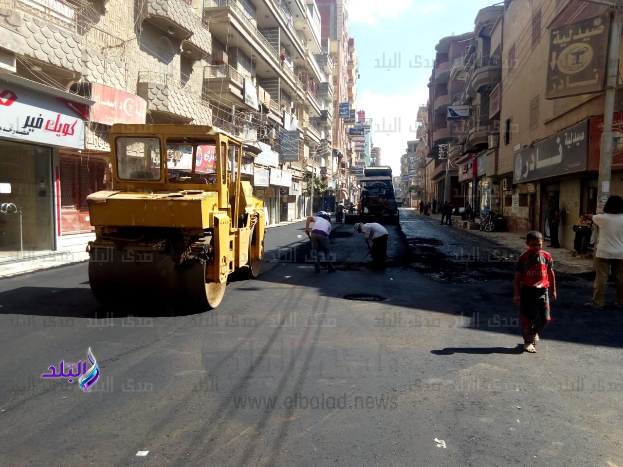  رصف شوارع بلقاس بتكلفة 6 مليون جنيه بطول 2250 متر