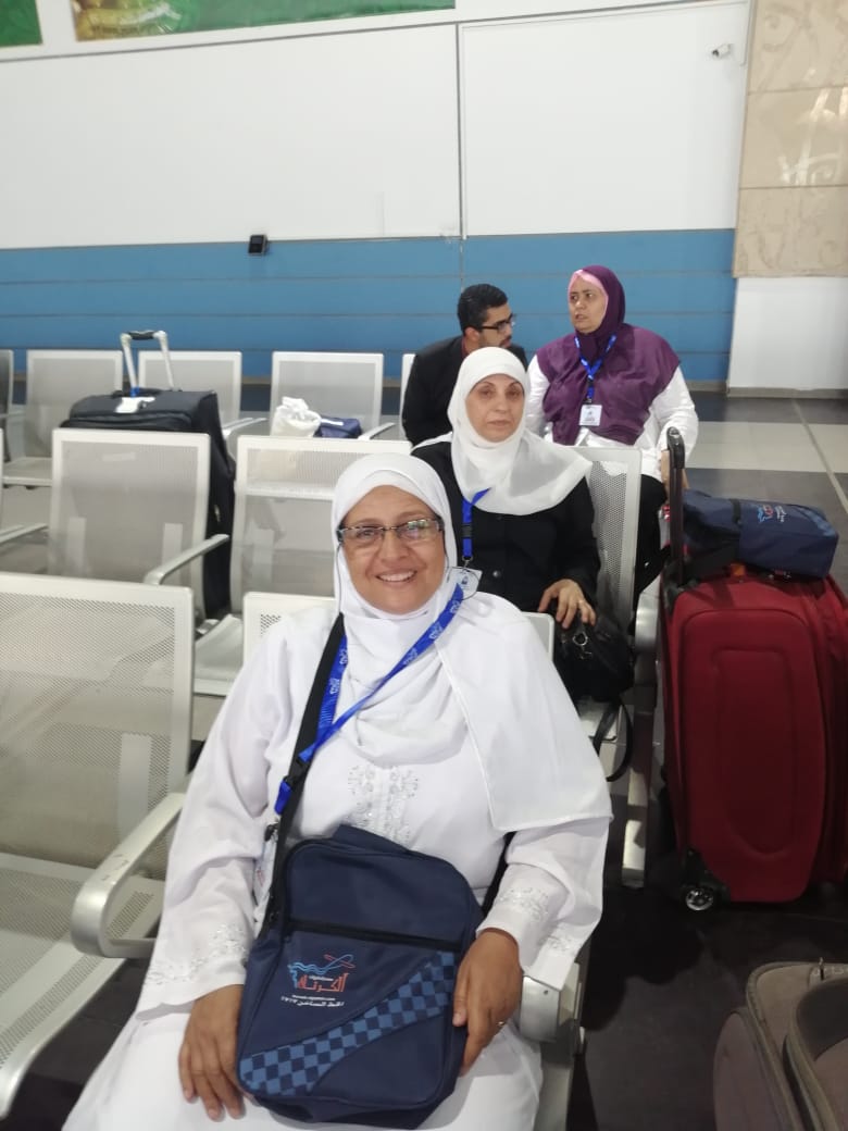 الحجاج في مطار القاهرة 