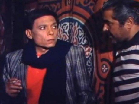 الفنان الراحل مصطفى متولي وعادل إمام