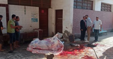 محضر لمواطن ذبح اضحيته داخل مدرسة واستغل الحمامات فى تنظيفها