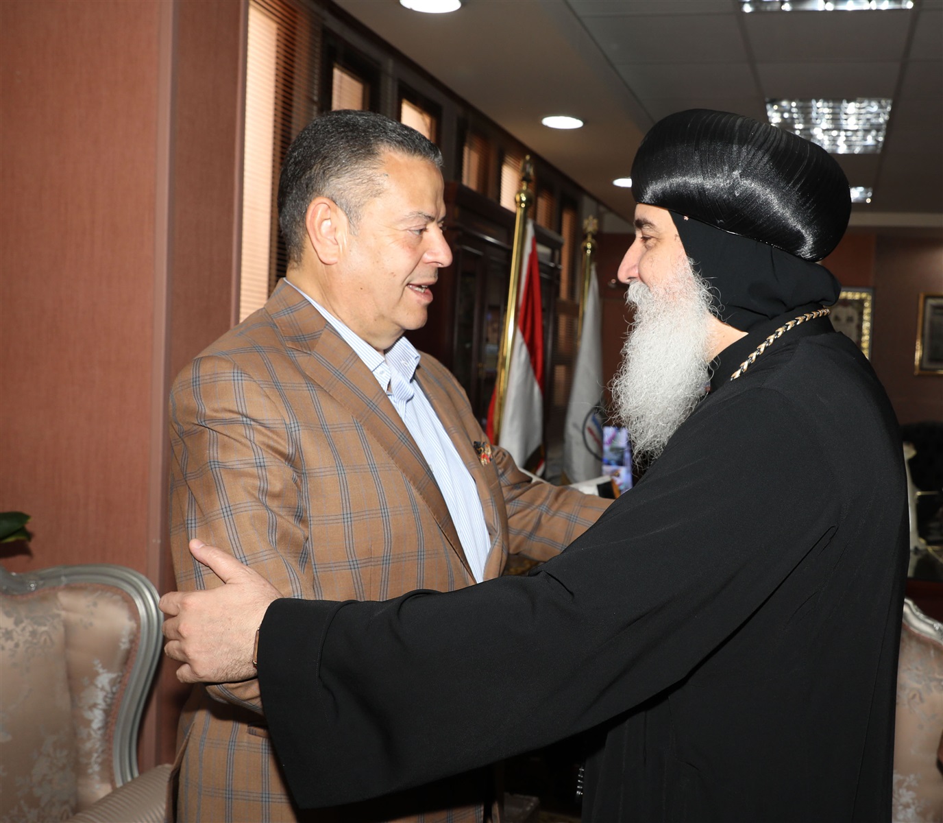 وفود من القيادات الكنسية ببني سويف لتهنئة المحافظ وفود من القيادات الكنسية ببني سويف لتهنئة المحافظ