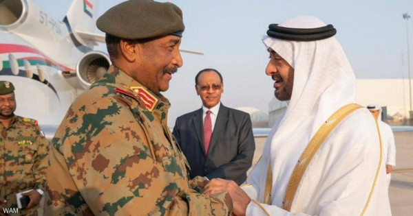 ولي عهد أبوظبي يطمئن و رئيس المجلس الانتقالي بالسودان